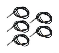 Lot de 5 capteurs de température étanches pour Raspberry Pi, sonde en acier inoxydable avec 1 mètre de longueur de fil et résolution réglable, compatible avec alimentation 3 0 V 5 5 V (1 mètre)