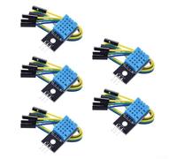 Lot de 5 capteurs d'humidité, sortie numérique 3,3 V-5 V, tension compatible, plage d'humidité de 20 % à 95 % ± 5 %, détection de température de 0 à 50 °C ± 2 °C