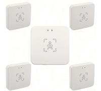 Lot de 5 capteurs Smart Human Presence, 10 m de détection de mouvement avec technologie mm Wave, pour Wi-Fi 2,4 GHz, capteur de lumière 0-3000 lux, compatible avec l'application Studvin, pour