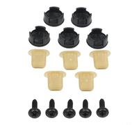 Lot de 5 capuchons à vis pour seuil de porte arrière avec écrous et vis en plastique, compatibles avec Ford Transit MK8/Tourneo Custom 2012-2023