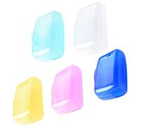 Lot de 5 capuchons de brosse à dents, 3,7 x 2,3 x 2 cm, support électrique, organiseur portable pour l'école, l'église, le camping, les voyages d'affaires, les voyages, Taille, Refer to description