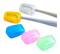 Lot de 5 capuchons de brosse à dents | Support de brosse à dents électrique | Étui anti-poussière pour l'école, les voyages d'affaires, les voyages, l'église, le camping, multicolore, 0ne Size,