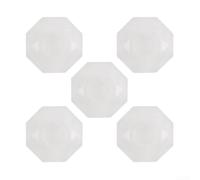Lot de 5 capuchons de pédale pour pédales d'effet de guitare électrique - Protection de pédale ABS/PC, housse de bouton colorée élégante, 2,44 x 1,2 cm (blanc diamant)