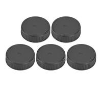 Lot de 5 capuchons de protection arrière en plastique pour objectif Pentax PK Mount SLR Noir