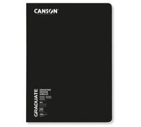 Lot de 5 Carnet 20 feuilles Canson® Graduate Dessin 21x29,7 140g/m², papier grain léger blanc