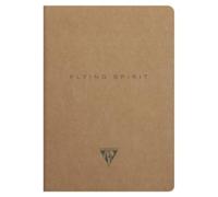 Lot de 5 Carnet Flying Spirit Kraft A5, 96p./48 feuilles ivoire 90 g/m² cousues, brun, ligné