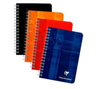 Lot de 5 Carnet Metric 9x14, 180p./90 feuilles 90 g/m² reliure intégrale, quadrillé 5x5