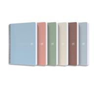 Lot de 5 Carnet Office My Rec'Up rel. intégrale A5, 180p./90 feuilles 90g/m², quadrillé 5x5, coloris assortis (6)