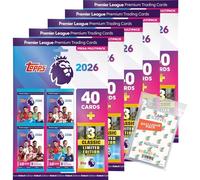 Lot de 5 cartes à collectionner Premier League 2025/26 + pochettes exclusives Collect-it (5 multipacks)