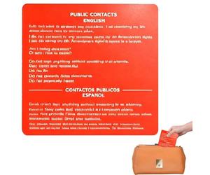 Lot de 5 cartes de citoyenneté en acrylique constitutionnel, guide des droits double face en anglais, espagnol, cartes d'évaluation civique, outil d'apprentissage pour hommes, femmes, étudiants
