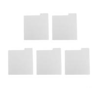 Lot de 5 cartes de classification pour une organisation facile des CD et LP pour disques, améliorez votre collection de musique (blanc 17,8 cm)