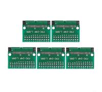 Lot de 5 cartes de connecteur FPC à 24 broches pour câble flexible plat, adaptateur convertisseur PCB avec design double face