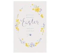Lot de 5 cartes de Pâques avec motif floral