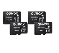 Lot de 4 Carte Micro SD 64 Go 64g Carte Mémoire Micro SDHC Classe 10 UHS-I Carte TF pour Smartphone Android, Appareil Photo