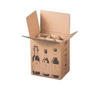 Lot de 5 cartons d'expédition pour 6 bouteilles de bière (certificat PTZ - DHL)