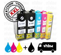 Lot de 5 cartouche d'encre noire et couleur pour EPSON-Stylus SX525, SX525WD, SX620, SX620FW etc.