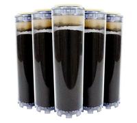 Lot de 5 Cartouches au Charbon Actif 9 pouces 3/4 - Elimination du Chlore / Mauvais Goût et Odeurs pour l'Eau de Boisson