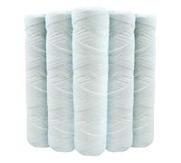 Lot de 5 Cartouches Bobinée Filtre à Eau Anti Sédiments 9 pouces 3/4-10 microns Compatibles Filtre 10 pouces