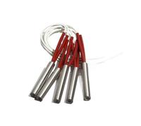Lot De 5 Cartouches Chauffantes 304SUS De 14 Mm De Diamètre, 80 À 95 Mm, 380 V, Tube Chauffant À Tête Unique, 350 W, 360 W, 370 W, 390 W, 400 W, Élément De Résistance(400W 14x95mm)