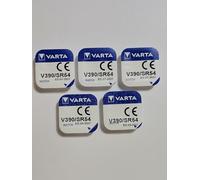 Lot de 5 cartouches de rechange VARTA V390 SR1130SW (5 pièces, V390)