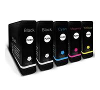 Lot de 5 cartouches d'encre compatibles avec Epson Workforce Pro WP-4535DWF, lot de 5 cartouches d'encre T7021-4 BK C M Y