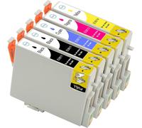 Lot De 5 Cartouches D'Encre De Rechange T0615 T0611 T0612 T0613 T0614 T0615 Epson Stylus D68 D88 Dx4200 Dx4250 Dx4800 Dx4850 Dx3800