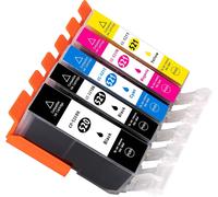 Lot de 5 cartouches d'encre de rechange XL pour PGI-520/CLI521 PGI520 CLI 521 Canon Pixma iP3600 iP4600 iP4700 MP540 MP550 MP560 MP620 MP630 MP640 MP980 MP990 MX860 MX870