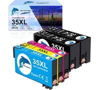 Lot De 5 Cartouches D'Encre Xl Compatibles Avec Epson 35Xl Pour Epson Workforce Pro Wf-4720Dwf Wf-4725Dwf Wf-4730Dtwf Wf-4740Dtwf Wf-4720 Wf-4725 Wf-4730 Wf-4740[ENC944914]