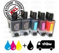 Lot de 5 cartouches remplaçant BROTHER LC-900BK / LC-900C / LC-900M / LC-900Y G