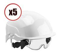 Lot de 5 casques de protection visiere Spectrum Centurion EN397