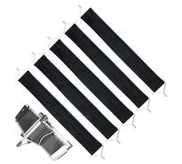 Lot de 5 ceintures élastiques anti-fissures pour chaise longue - Pièces de réparation pour chaise longue lourde - Sangles de renforcement de siège résistantes aux larmes pour chaises de jardin