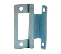 Lot de 5 charnières de porte à manivelle en acier plaqué zinc pour portes de placard, armoire et persiennes de 15 à 19 mm, adaptées pour caravane, camping et maison