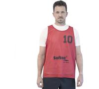 Lot de 5 chasubles numerotées de 11 à 15 Softee Rouge TU