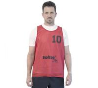 Lot de 5 chasubles numerotées de 16 à 20 Softee Rouge TU