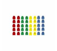 Lot de 5 chasubles numérotés du 11 à 15 Softee Jaune TU