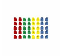 Softee Chasubles d'entraînement numérotées 11-15 - Lot de 5 Rouge Homme TU