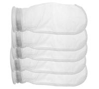 Lot de 5 chaussettes filtrantes en maille de nylon avec anneau de 10,2 cm, 50 microns - par 38,1 cm de long - Sacs de filtre à eau pour aquarium (50 microns)