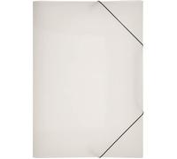 Lot de 5 Chemises PP avec élastiques de maintien et 3 rabats intérieurs Transparent A3