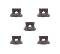 Lot de 5 chevalet Erhu en bois de santal pour pièces d'instruments à cordes Noir avec trou inférieur