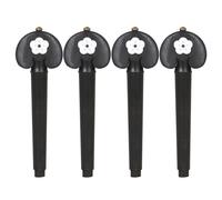 Lot de 5 chevilles d'accordage pour violoncelle avec têtes confortables en forme de cœur et incrustations distinctives pour musiciens (A)