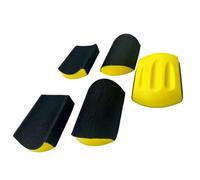 Lot de 5 chevilles de ponçage manuelles pour détails et polissage | Bloc de ponçage pour meubles, bureau, travaux manuels, atelier, étude, maison, industrie, construction
