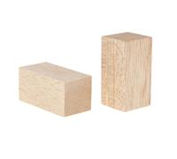 Lot de 5 chevilles rectangulaires en bois balsa brut 80/60 mm, 30 x Blocs De Sculpture En(30x30x80mm)