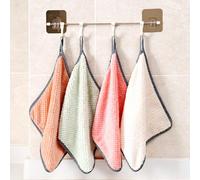 Lot de 5 Chiffons de Cuisine à Suspendre 25 x 25 cm Résistants à l’Huile Sans Peluches Ultra Absorbants Couleurs Aléatoires