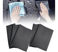 Lot de 5 chiffons de nettoyage magiques épais, sans traces, réutilisables, en microfibre pour verre, fenêtres, écrans de télévision, voiture (gris, 30,5 x 40,6 cm)