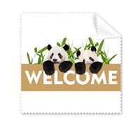Lot de 5 chiffons de nettoyage Welcome Panda Host Show Art Deco pour écran de téléphone et lunettes
