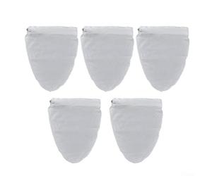 Lot de 5 chiffons filtrants réutilisables en maille fine en nylon pour filtrer le jus, le yaourt, le lait de noix, la bière, le thé, pour le café et l'infusion froide, sacs à fromage polyvalents