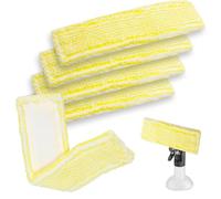 Lot de 5 Chiffons Nettoyage en Microfibre pour Karcher, Nettoyeur Vitre Bonnettes, Microfibre Bonnettes Adaptés Lave Vitre pour Karcher WV2 WV5 WV6 Plus Nettoyeur Vitre