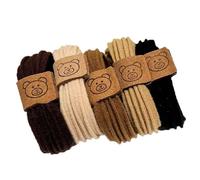 Lot de 5 chouchous élastiques à cheveux en forme d'ours pour chignon élégant adapté aux cheveux épais et fins