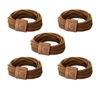 Lot de 5 chouchous simples en forme d'ours pour cheveux