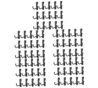 Lot de 5 cintres en plastique durable - Crochets de suspension pratiques pour niquer et afficher des photos, des œuvres d'art et plus encore sur des murs en grille - 24 pièces chacun pour une